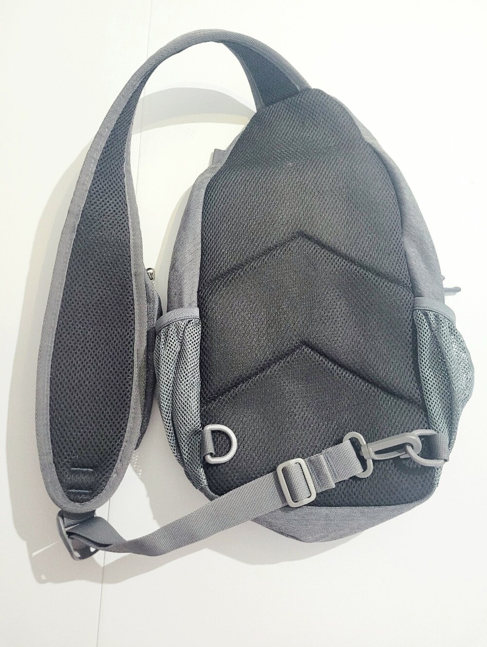 Waterfly Sling Backpack Crossbody Chest Bag Gray Travel Hiking Daypack Unisex - Picture 5 of 12